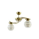 Fer Avize GOLDİNA MODERN PLOFONYER GOLD KASA SİMLİ CAMLI Salon - Mutfak - Yatak Odası 2 Lİ AVİZE