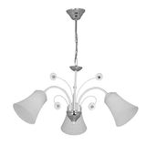 Fer Avize İDİL BEYAZ RENK MODERN LÜKS TASARIM 1167 BEYAZ CAMLI Salon - Mutfak - Yatak Odası 3 LÜ AVİZE