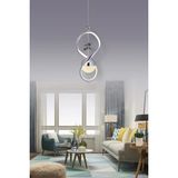 Fer Avize Kelebek Modern Tasarım Krom Kaplama 3 Renk Işık Veren Salon Mutfak Tavan Ledli Avize - 1