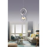 Fer Avize Kelebek Modern Tasarım Krom Kaplama 3 Renk Işık Veren Salon Mutfak Tavan Ledli Avize