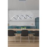 Fer Avize Liana Modern Tasarım Antrasit Renk Beyaz Ledli Cafe - Mutfak - Salon 2 Li Led Avize