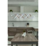 Fer Avize Liana Modern Tasarım Kahve Renk Beyaz Ledli Cafe - Mutfak - Salon 2 Li Led Avize