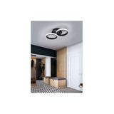 Fer Avize Lola Modern Tasarım Siyah Renk Salon Mutfak Hol Beyaz Led 2 Li Avize