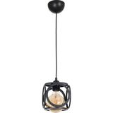 Fer Avize Lotus Modern Tasarım Siyah Renk - Cafe - Salon - Yatak Odası - Çocuk Odası Tel Tekli Avize - 1