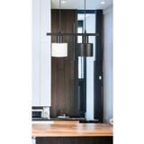 Fer Avize Mısra Özel Tasarım - Modern - Cafe - Mutfak - Salon 2 Li Metal Sıralı Sarkıt Avize