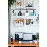 Fer Avize Mısra Özel Tasarım - Modern - Cafe - Mutfak - Salon 4 Lü Sıralı Sarkıt Avize - Renkli