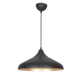 Fer Avize NİL MODERN METAL SIVAMA SİYAH İÇİ GOLD RENK SARKIT Cafe - Mutfak TEKLİ AVİZE