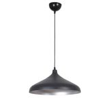Fer Avize Nil Modern Tasarım Cafe Mutfak Salon Metal Siyah Içi Gri Renktekli Avize