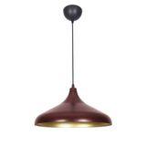 Fer Avize Nil Özel Modern Tasarım Bordo içi Gold Metal Tekli Cafe - MutfakAvize