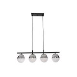 Fer Avize Sezar Krom Renk Modern Tasarım Yemek Masası Üstü - Salon 4 Lü Led Avize