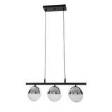 Fer Avize Sezar Siyah Renk Modern Tasarım Yemek Masası Üstü -salon 3 Lü Led Avize