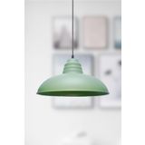 Fer Avize Sidney Yeşil Büyük (32 CM ÇAP) Retro Rustik Model Modern Metal Tekli Sarkıt Cafe - Mutfak Avize Cafe