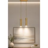Fer Avize Spotlike Ikili Sarkıt Modern Spot Avize (Beyaz Işık) - Eskitme - 2'li