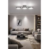 Fer Avize Sual Led Avize 3 Renk Işık Veren Enerji Tasarruflu 3Lü Modern Avize Salon Hol Cafe Oturma Odası