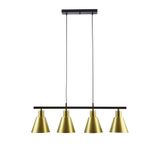 Fer Avize TREND MODERN METAL SIVAMA GOLD RENK SIRALI SARKITCafe -Yemek Masası Üstü -Salon 4 LÜ AVİZE