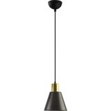 Fer Avize Trend Modern Tasarım Cafe - Mutfak Siyah Gold Renk Tekli Avize - Altın - Siyah