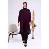 Ferace Kadin Buyuk Beden Giyim Tunik Yarasa Kol Ve Oversize Kesim