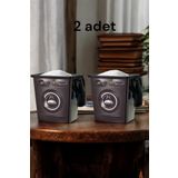 FERAH PLASTİK 12 Litre Dekoratif Deterjanlık Deterjan Kutusu saklama Kabı deterjanlık 2 li 6+6