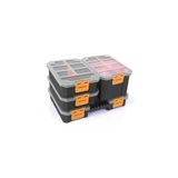 FERAH PLASTİK 4’lü Slim Organizer Set Hırdavat Düzenleme Kutusu – Vida Dübel Civata Somun İçin Bölmeli Takım Kutusu