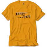 Ferari Incision Sarı Tişört Liyada - 5XL