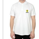 Ferari Lite Polo Yaka Beyaz Tişört - 2XL