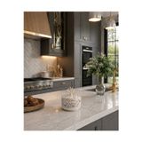 Feray Home Dekoratif 1 Adet Kutu Şekerlik Seramik Obje Ceramic Desen Gümüş