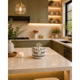 Feray Home Dekoratif Obje - Zebra At Seramik Şekerlik Gümüş