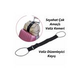 Ferdys Çok Amaçlı Seyahat Kayışı, Valiz Kemeri, Bagaj Askısı, Valiz Toparlayıcı Organizer