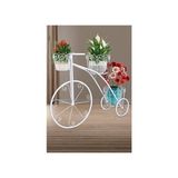 Ferforje Metal Büyük Bisiklet Saksılık 76X61CM