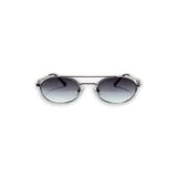 Ferin Metal Retro Oval Metal Çerçeve İnce Sap Unisex UV400 Vintage Retro Güneş Gözlüğü