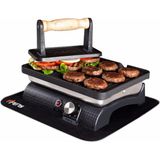 Feris Döküm Pleyt Izgara & Ütü Tost 1100 W Inox Renkli 6 Dilim Kapasite ile Lezzetli Pişirme