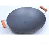 Feris Kavurma Sac 40 cm Çift Taraflı Saç Kavurma Gözleme Sacı Ahşap Kulp FR40 - 10 cm