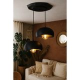 Ferisa Home 2’li Sarkıt Avize Siyah Beton Görünümlü Modern Pinterest Tarzı E27 Ampul Hediyeli