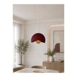 Ferisa Home Ampül Hediyeli Bordo Modern Dokulu Beton Görünüm Pinterest Tarzı Özel Tasarım Tekli Sarkıt Avize E27