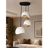Ferisa Home Modern Beyaz Wabi-sabi 3'lü Sarkıt Avize - 3d Tasarım Beyaz Beton Dokulu Hafif Avize (Ampul Hediyeli) (50 Cm En / 100 Cm Boy)