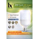 Ferled FX 50W Torch LED Ampul | Süper Parlak Beyaz Işık 6500K | Geniş Alan Aydınlatma