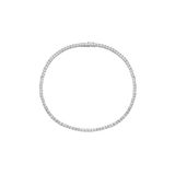 Ferlin Jewelry Su Yolu Kolye Pırlanta İşçiliği Döküm Dönme Yapmayan 4 mm Kolye 45 cm