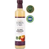 Fermente Mutfağım Ferda Uslu Organik Elma Sirkesi 500 ml Yumuşak İçimli Aromalı Türkiye Menşeli