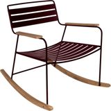 Fermob Surprising Rocking Chair Bordo Çelik Sallanan Bahçe Sandalyesi - Standart