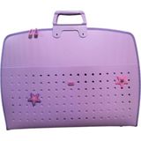 Fermuarlı 35X50 Resim Çantası, Proje Çantası Delikli Model Su Geçirmez (38X55 Cm) Soft - Mor - 1 Adet