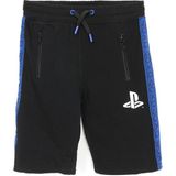 Fermuarlı Cep ve Yan Şerit Detaylı Playstation Baskılı Erkek Çocuk Şort Siyah 001-0001984 - 9 Yaş