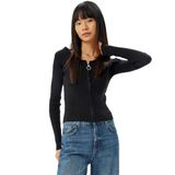 Fermuarlı Hırka Uzun Kollu Slim Fit