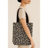 Fermuarlı Leopar Çanta | 34X40X8CM - standart - Kahverengi