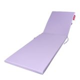 Fermuarli Sezlong Minderi Katlanir Su Gecirmez Kumas Katlanabilir Plaj Minderi 60X180x5 Lila