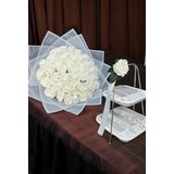 Fern Kız İsteme Çikolatası ve İsteme Çiçeği Buket Set gümüş