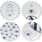 Fern&Co. Spirit Eye Collection 4'lü Tatlı Tabağı Seti