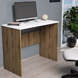 Ferniso Mobilya Çalışma Masası Ceviz-Beyaz - Y: 75 cm D: 45 cm G: 90 cm - Beyaz - Ceviz