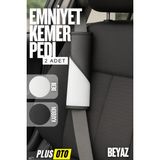 Ferno Emniyet Kemer Pedi 2 Adet Cırtlı Emniyet Kemer Kılıfı Omuz ve Boyun Koruyucu - Beyaz