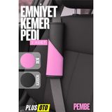 Ferno Emniyet Kemer Pedi 2 Adet Cırtlı Emniyet Kemer Kılıfı Omuz ve Boyun Koruyucu - Pembe