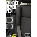 Ferno Emniyet Kemer Pedi 2 Adet Cırtlı Emniyet Kemer Kılıfı Omuz ve Boyun Koruyucu - Siyah